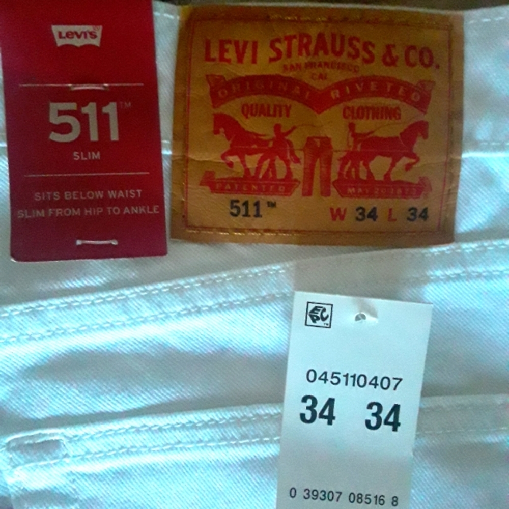 Levi's 511 slim fit (white) 34×34